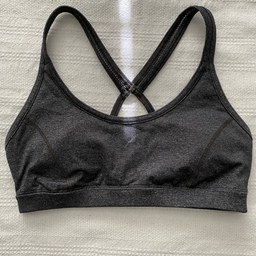 Gray forever 21 sports bra